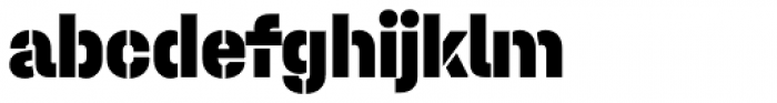 Halvar Stencil Mittelschrift Black MidGap Font LOWERCASE