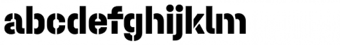 Halvar Stencil Mittelschrift ExtraBold MidGap Font LOWERCASE