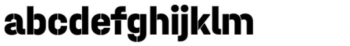 Halvar Stencil Mittelschrift ExtraBold MinGap Font LOWERCASE