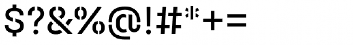 Halvar Stencil Mittelschrift Regular MidGap Font OTHER CHARS