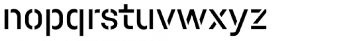 Halvar Stencil Mittelschrift Regular MidGap Font LOWERCASE