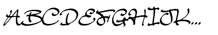 Hambalang Scriptem Font UPPERCASE