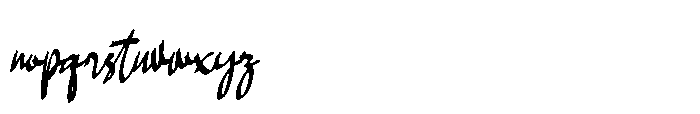 Hambalang Scriptem Font LOWERCASE