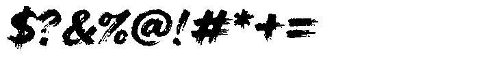 Hambo Distort Font OTHER CHARS