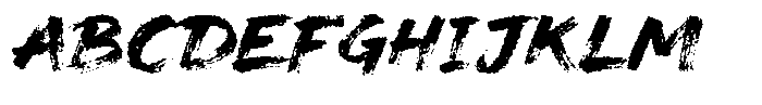 Hambo Distort Font UPPERCASE