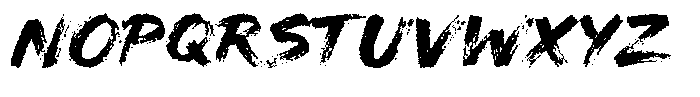 Hambo Distort Font UPPERCASE