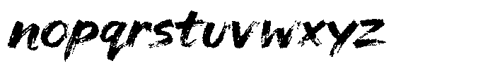 Hambo Distort Font LOWERCASE