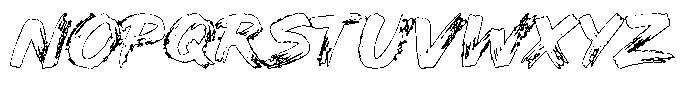 Hambo Outline Font UPPERCASE
