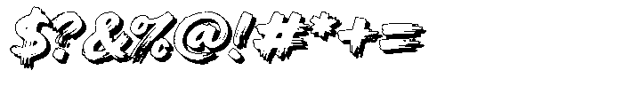Hambo Shadow Font OTHER CHARS