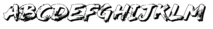 Hambo Shadow Font UPPERCASE