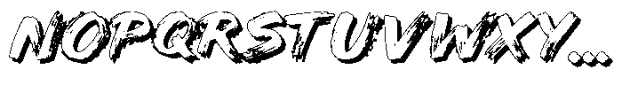 Hambo Shadow Font UPPERCASE