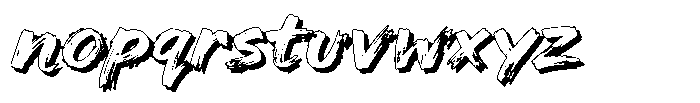 Hambo Shadow Font LOWERCASE