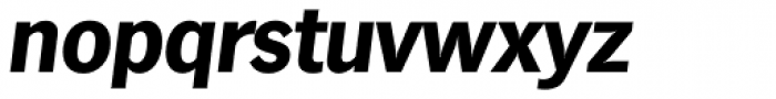 Hamburg Serial ExtraBold Italic Font LOWERCASE