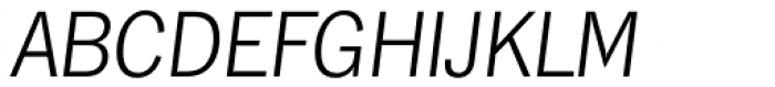 Hamburg Serial ExtraLight Italic Font UPPERCASE
