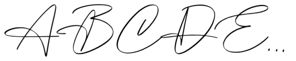 Hamburg Signature Font UPPERCASE