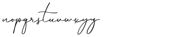 Hamburg Signature Font LOWERCASE
