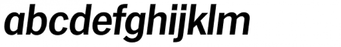 Hamburg TS DemiBold Italic Font LOWERCASE