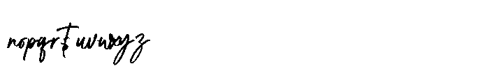Hamillson Font LOWERCASE