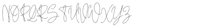 Hamilton Signature Script Font UPPERCASE