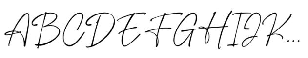 Hamiston Signature Font UPPERCASE