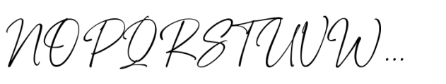 Hamiston Signature Font UPPERCASE