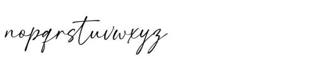 Hamiston Signature Font LOWERCASE