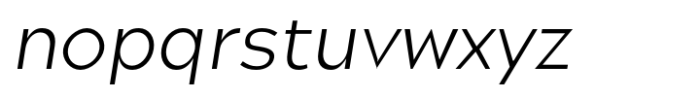 Hamlin Nova Light Italic Font LOWERCASE