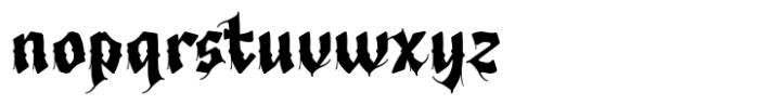 Hammergod Font LOWERCASE