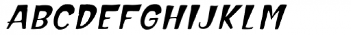 Hammerhead Oblique Font UPPERCASE