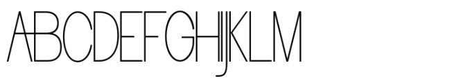 Hanayoru Thin Font UPPERCASE