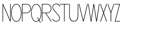 Hanayoru Thin Font UPPERCASE