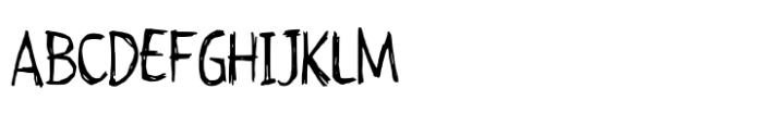 Hand Pen Scribble Font UPPERCASE