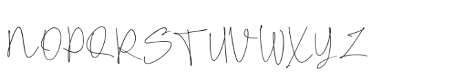 Hand Real Font UPPERCASE