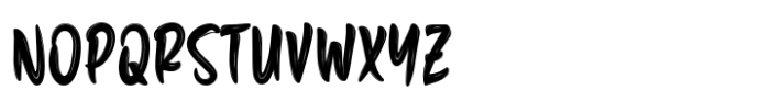 Hand Retakno Font UPPERCASE