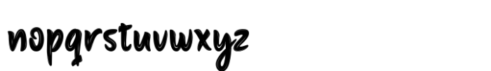 Hand Retakno Font LOWERCASE