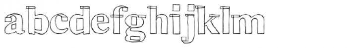 Hand Retro Sketch Times Font LOWERCASE