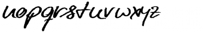Hand Writing of Janina Bold Font LOWERCASE