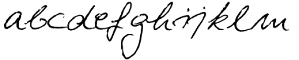 Hand Writing of Janina Book Font LOWERCASE