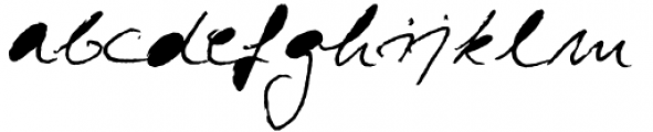 Hand Writing of Janina Dark DEMO Font LOWERCASE