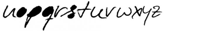 Hand Writing of Janina Dark Font LOWERCASE