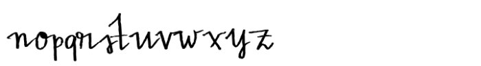 Hand of Hannah Bold DEMO Font LOWERCASE