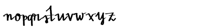 Hand of Hannah Heavy DEMO Font LOWERCASE