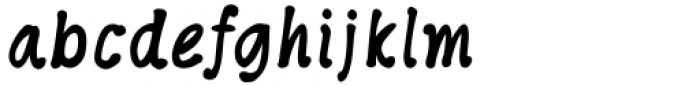 HandXpression Bold Italic Font LOWERCASE