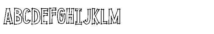 Handdrawn Blueprint Project Font UPPERCASE