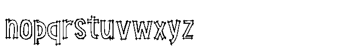 Handdrawn Blueprint Project Font LOWERCASE