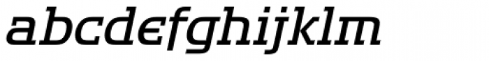 Handel Slab Light Italic Font LOWERCASE