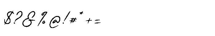 Handflair Font OTHER CHARS