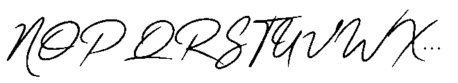 Handflair Font UPPERCASE