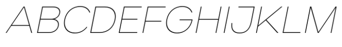 Handil Pro Thin Italic Font UPPERCASE