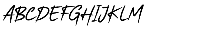 Handistry Font UPPERCASE